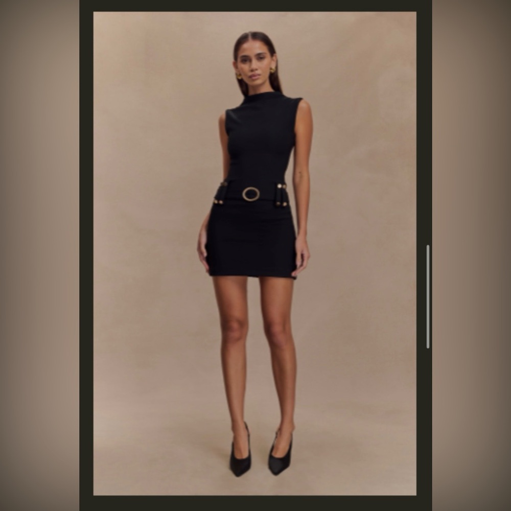 Meshki - Scheana Stretch Crepe Mini Dress - Picture 3 of 3